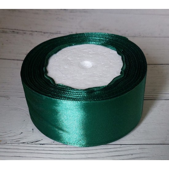 Ленты атласные однотонные 4 см (цв. темно-зеленый 56)